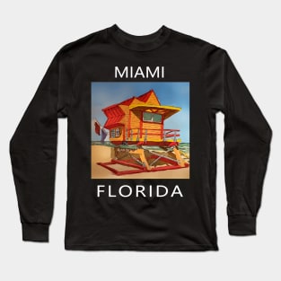 Miami Florida - Welshdesigns Long Sleeve T-Shirt